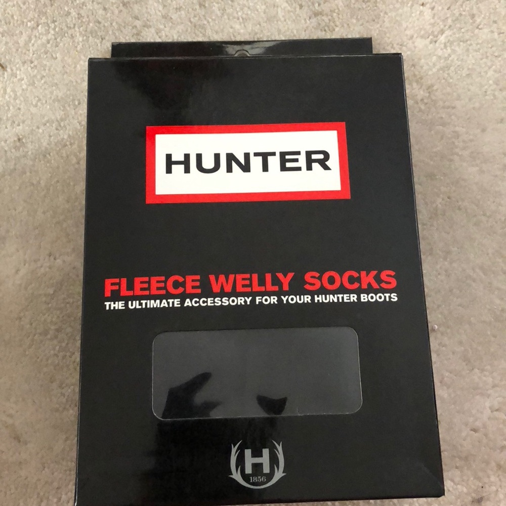Hunter Welly socks. Black . Size ML New. TALL